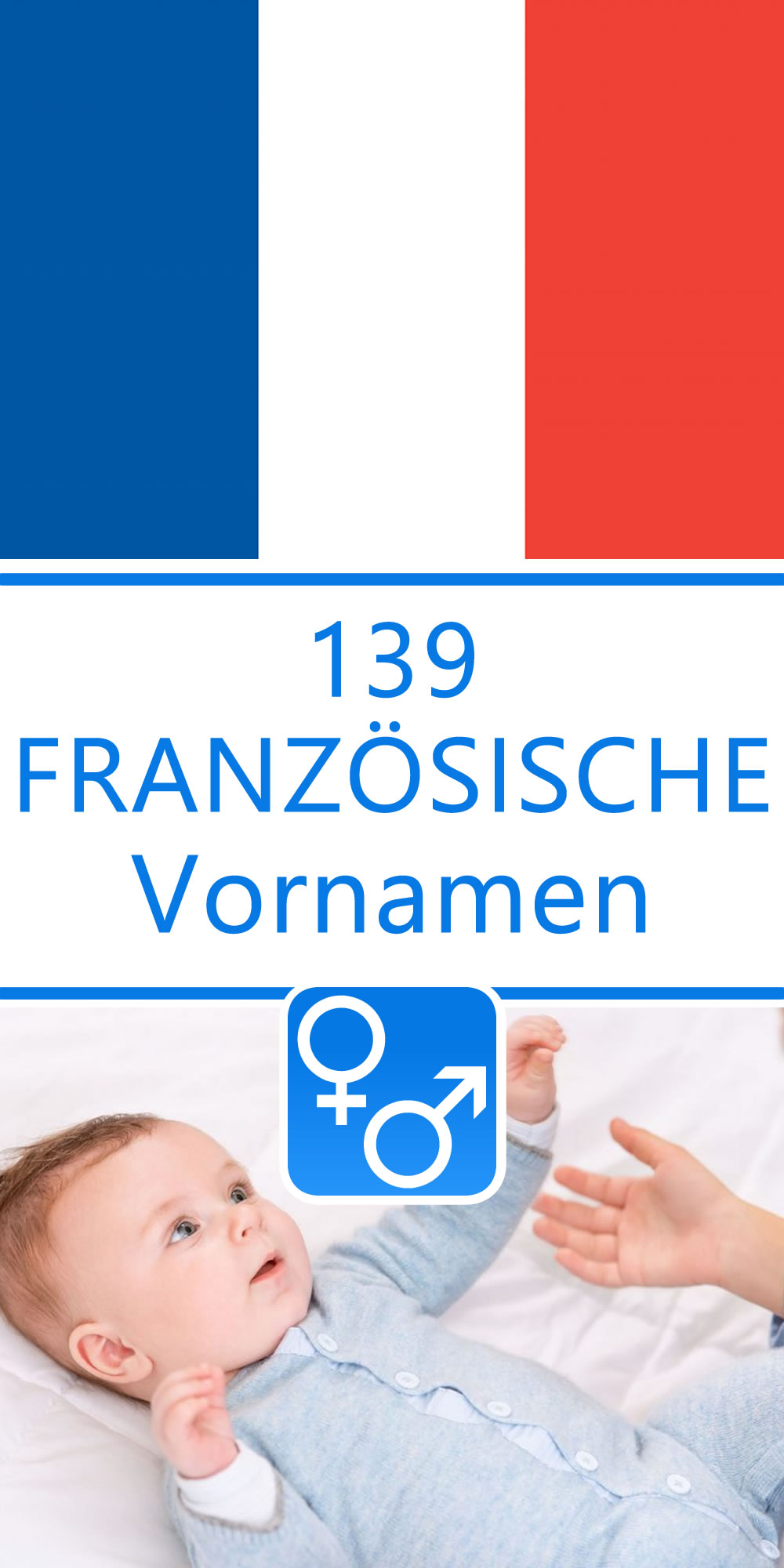 139 französische Vornamen für Jungen und Mädchen