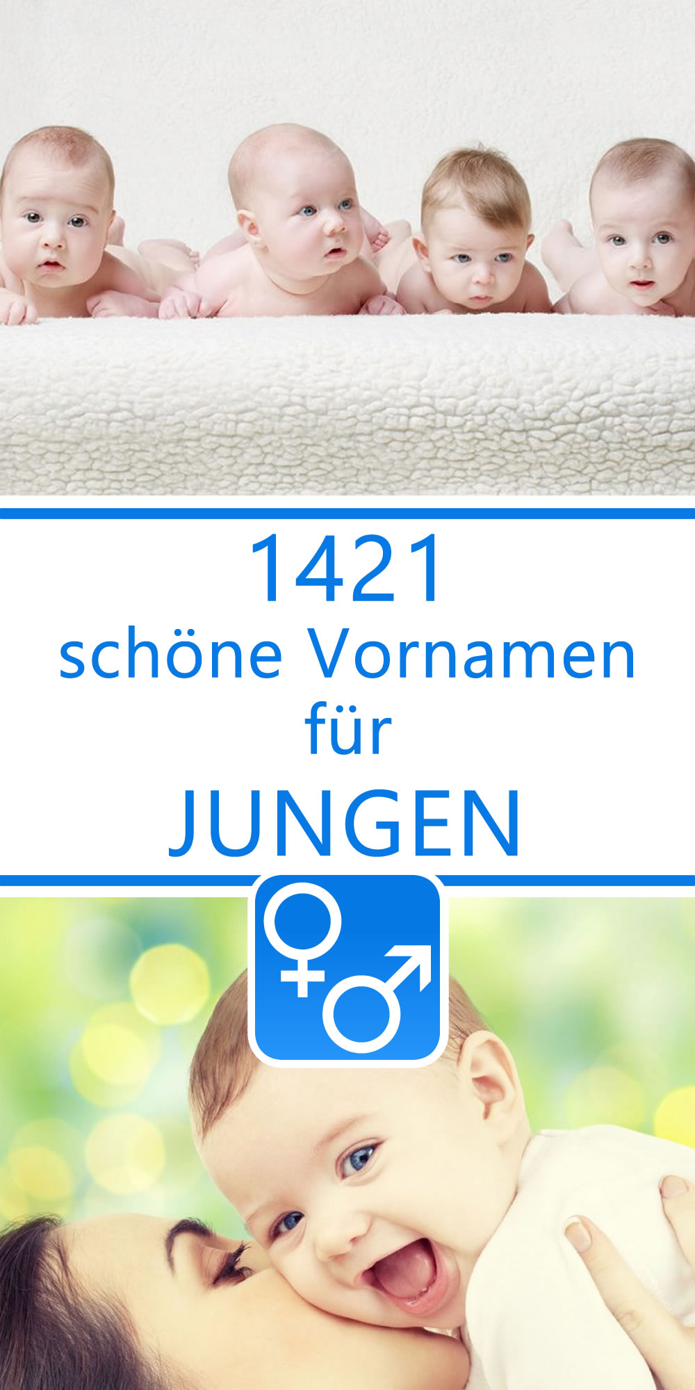 1421 schöne Vornamen für Jungen von A bis Z