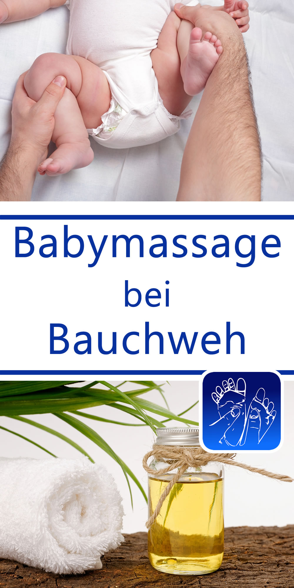 Babymassage bei Babykoliken und Bauchweh